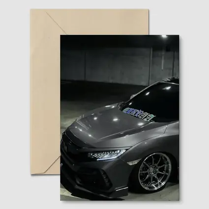 Honda Civic Type R Dark Parking Garage