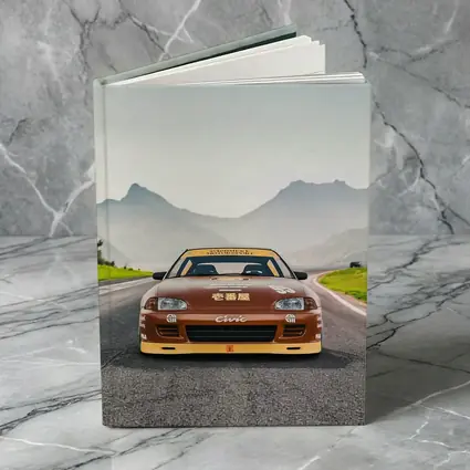 Honda Civic Sport Racing on Mountain Road