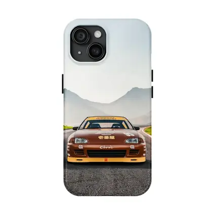 Honda Civic Sport Racing on Mountain Road