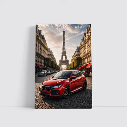 Honda Civic Type R Paris Eiffel Tower