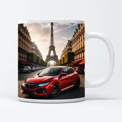 Honda Civic Type R Paris Eiffel Tower