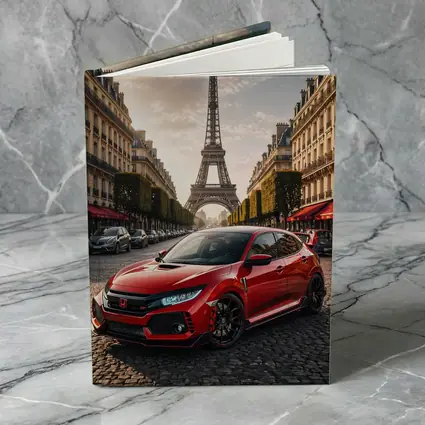 Honda Civic Type R Paris Eiffel Tower