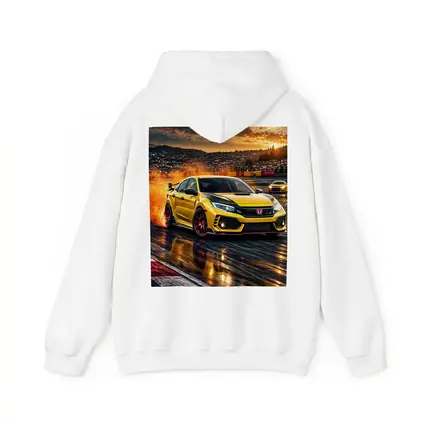 Honda Civic Type R Yellow Track Drift