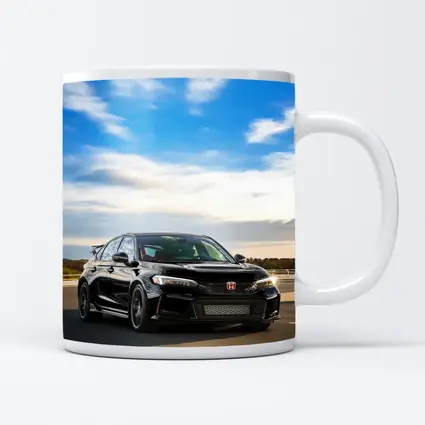 Honda Civic Type R Black Highway Drive