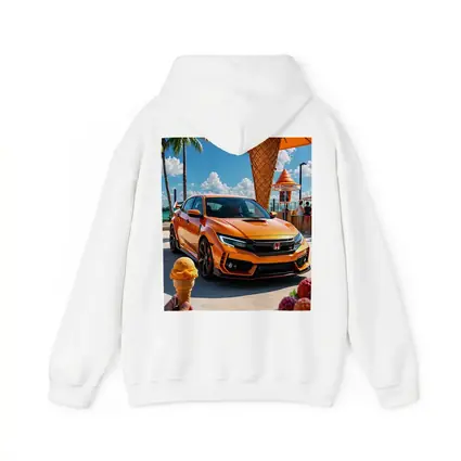Honda Civic Type R Orange Ice Cream Stand