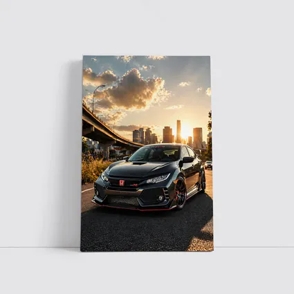Honda Civic Type R City Sunset