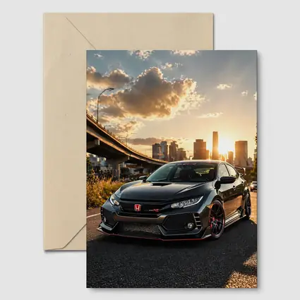 Honda Civic Type R City Sunset