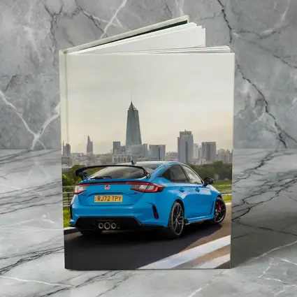 Honda Civic Type R Blue City Skyline