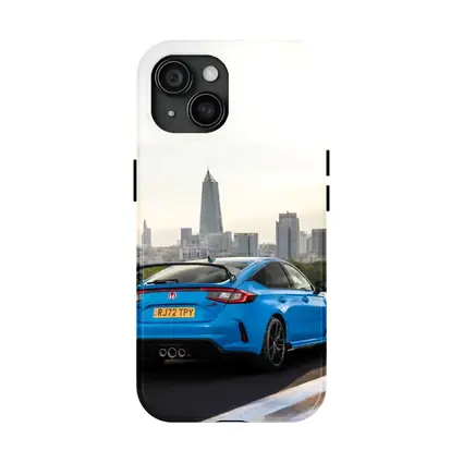 Honda Civic Type R Blue City Skyline