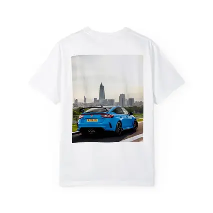 Honda Civic Type R Blue City Skyline
