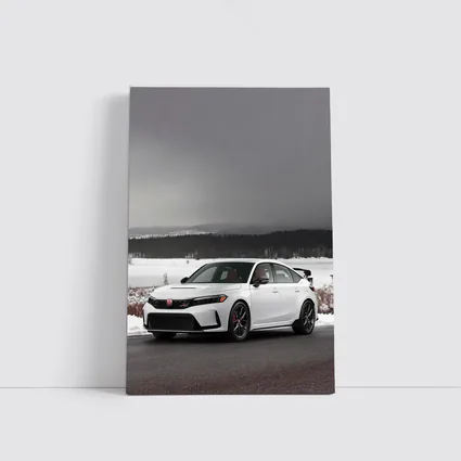Honda Civic Type R Winter Snow Landscape
