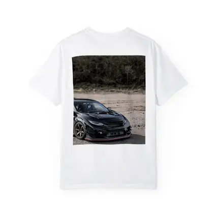 Black Honda Civic Type R Dirt Road