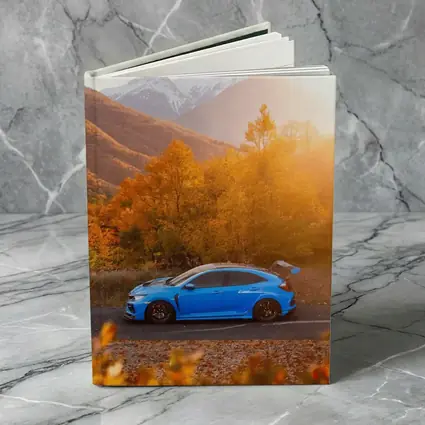 Honda Civic Type R Blue Autumn Mountains
