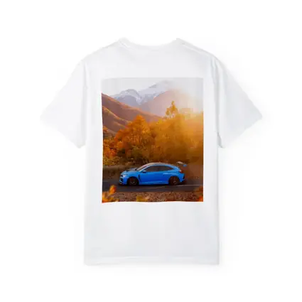 Honda Civic Type R Blue Autumn Mountains