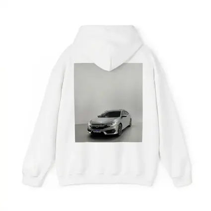 Honda Civic Silver Car White Studio Background