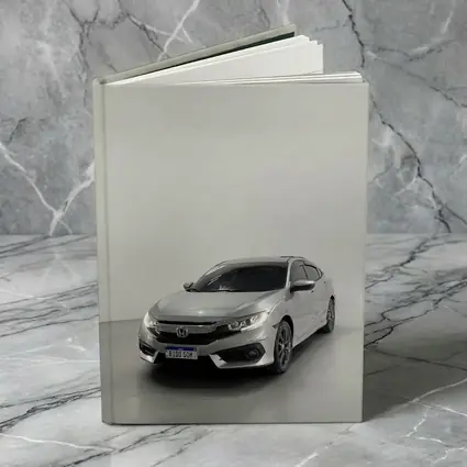 Honda Civic Silver Car White Studio Background