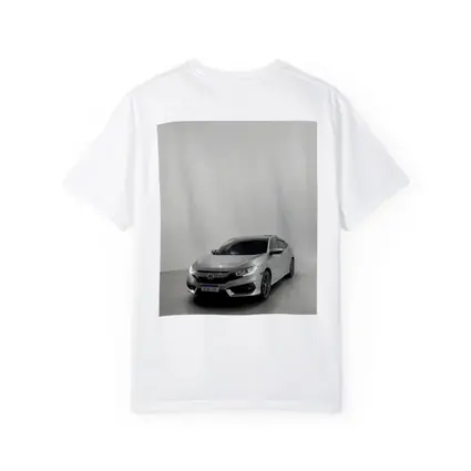 Honda Civic Silver Car White Studio Background