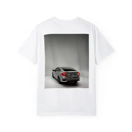 Honda Civic Gray Rear Studio Shot