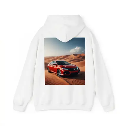 Honda Civic Red Car Desert Dunes