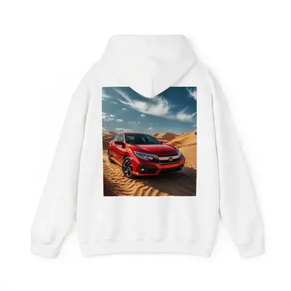 Honda Civic Red Car Desert Sand Dunes