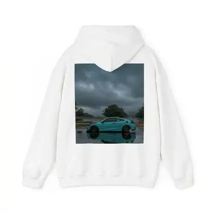 Honda Civic Coupe Rainy Storm Clouds