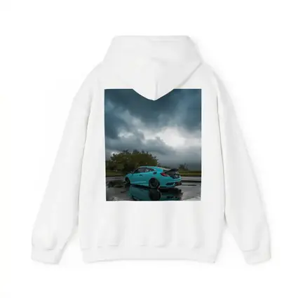Honda Civic Coupe Teal Storm Clouds