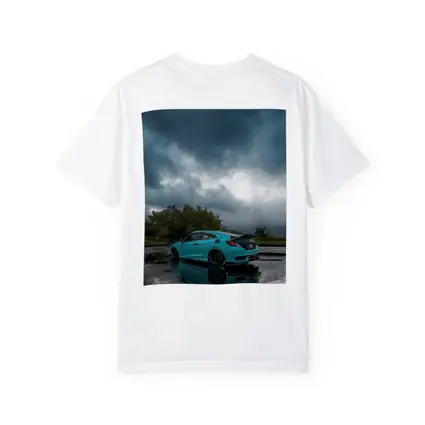 Honda Civic Coupe Teal Storm Clouds