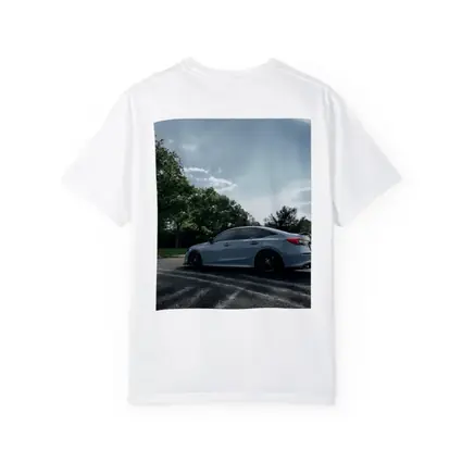 Honda Civic Sedan Parked Outdoors Gray Sky