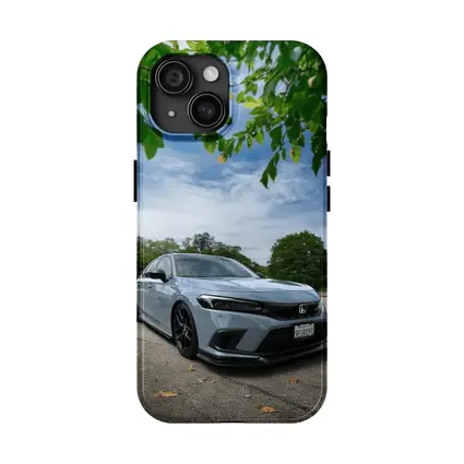 Honda Civic Hatchback Parked Under Green Trees