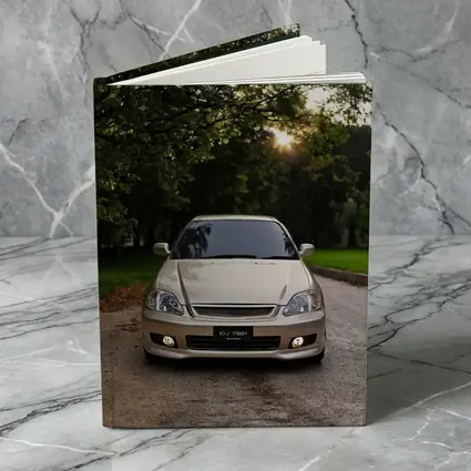 Honda Civic Parked Under Green Trees