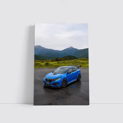 Honda Civic Type R Blue Mountain Road