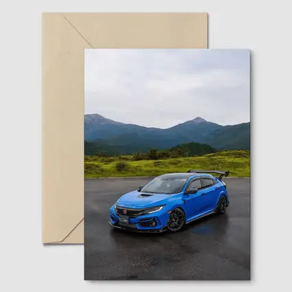 Honda Civic Type R Blue Mountain Road