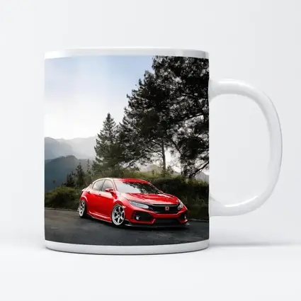Honda Civic Type R Red Mountain Road