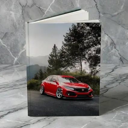 Honda Civic Type R Red Mountain Road