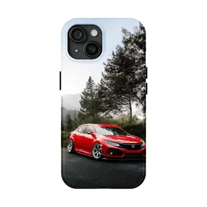 Honda Civic Type R Red Mountain Road