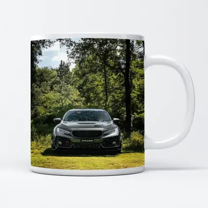 Honda Civic Type R Green Forest Setting