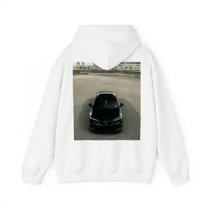 Black Honda Civic Rooftop Parking Urban Setting