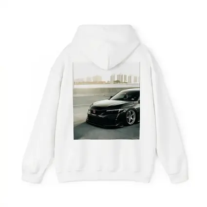 Honda Civic Slammed Black Urban City Background