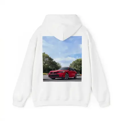 Red Honda Civic Sedan Parked Outdoors