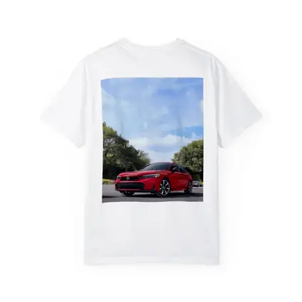 Red Honda Civic Sedan Parked Outdoors