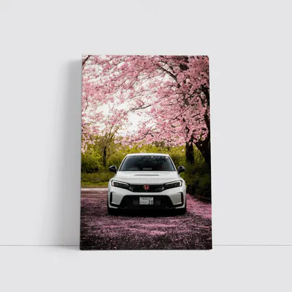 Honda Civic Type R Cherry Blossom Street