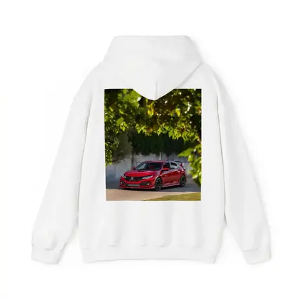 Honda Civic Type R Red Among Green Trees