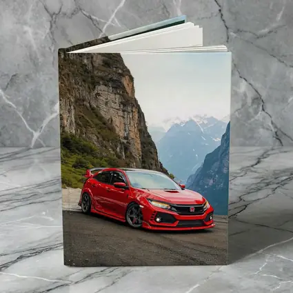 Honda Civic Type R Red Mountain Road