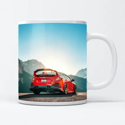 Honda Civic Type R Red Mountain Road