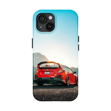 Honda Civic Type R Red Mountain Road
