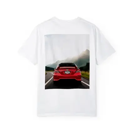 Red Honda Civic Si Mountain Road Drive