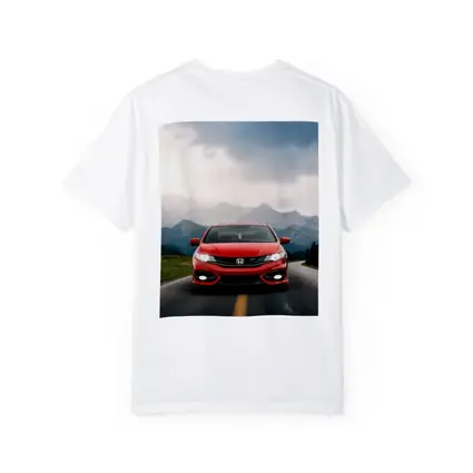 Red Honda Civic Si Mountain Road Drive