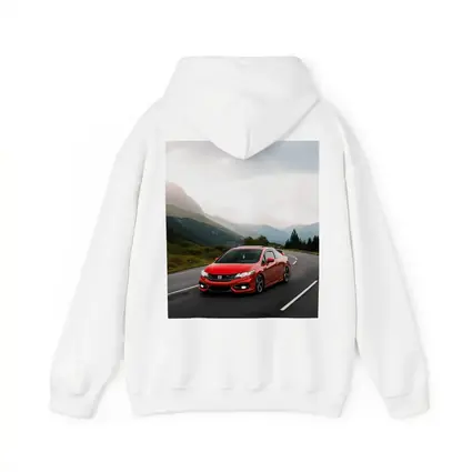 Red Honda Civic Si Mountain Road Drive