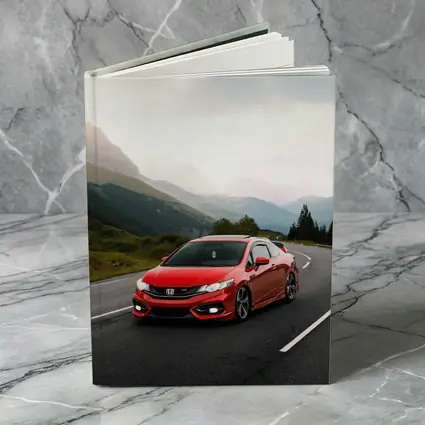 Red Honda Civic Si Mountain Road Drive