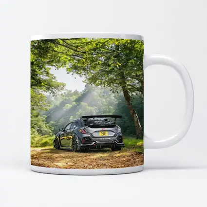 Honda Civic Type R Forest Road Scene